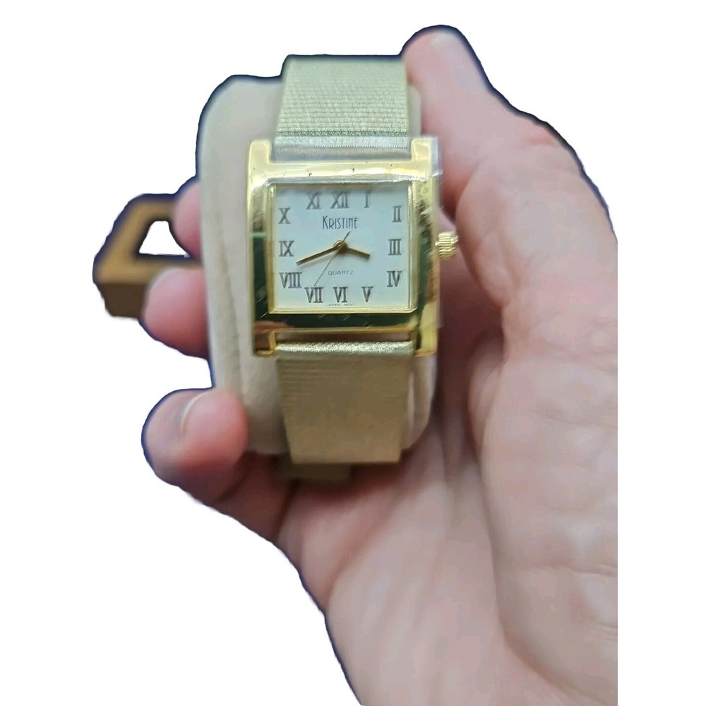 Kristine Quartz Watch Women Needs Battery Gold Tone New Tags